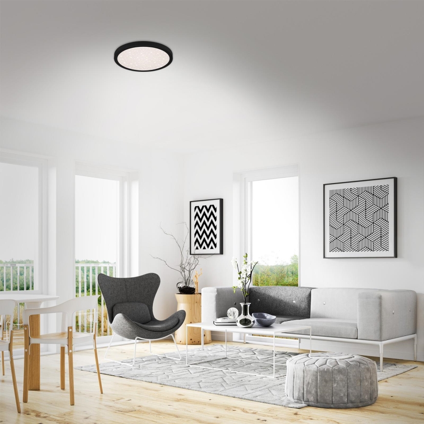 Briloner 3071-015 - Plafón LED RUNA LED/24W/230V negro