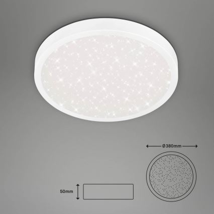Briloner 3071-016 - Plafón LED RUNA LED/24W/230V 4000K diá. 38 cm blanco