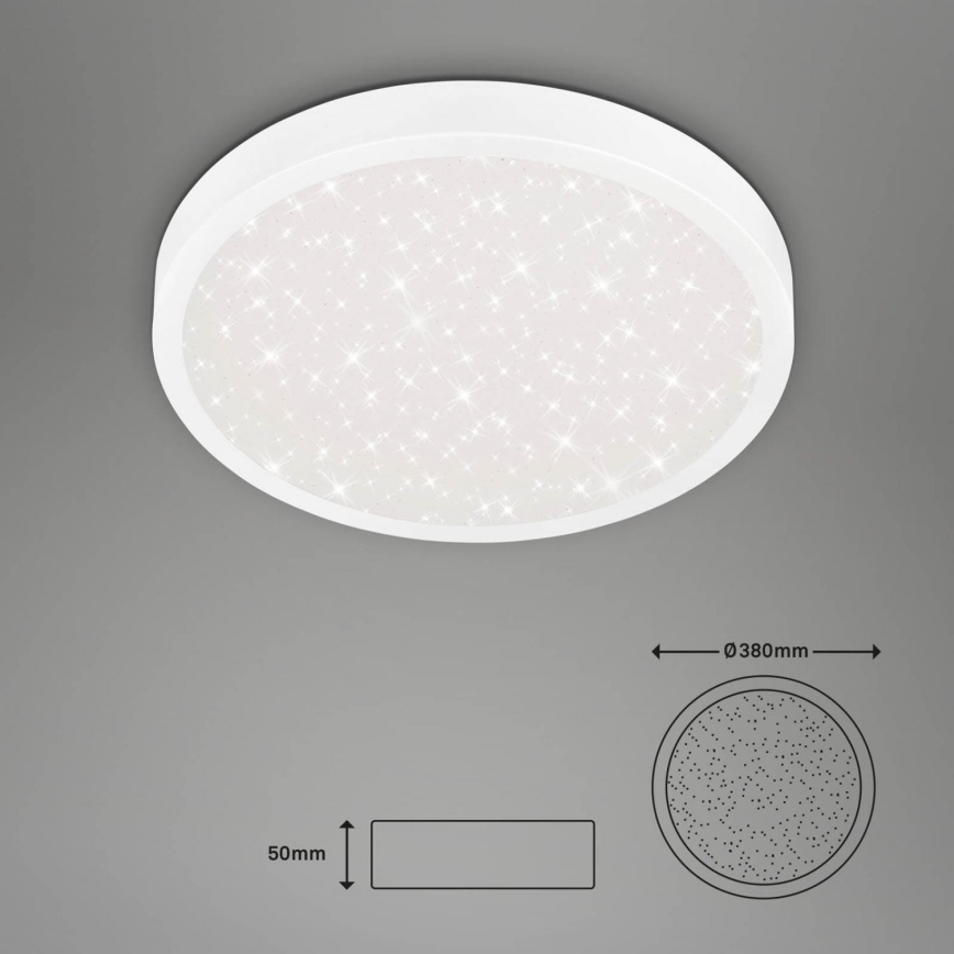 Briloner 3071-016 - Plafón LED RUNA LED/24W/230V 4000K diá. 38 cm blanco