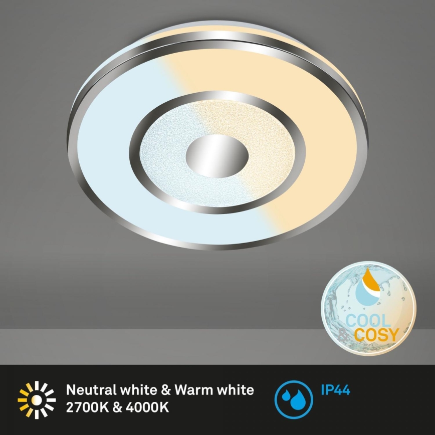 Briloner 3083-018 - Plafón de baño LED regulable COOL&COSY LED/24W/230V IP44