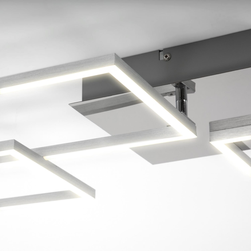 Briloner 3091-018 - Plafón LED regulable FRAME LED/30W/230V cromo brillante
