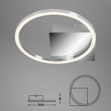 Briloner 3106-018 - Plafón LED regulable FRAMES LED/7,5W/230V