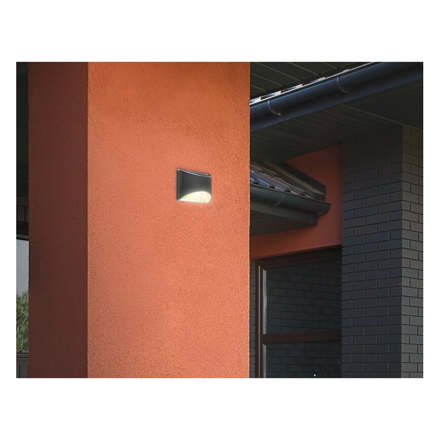 Briloner 3133015 - LED Lámpara solar de pared LED/2W/3,7V IP44 3000K 300 mAh