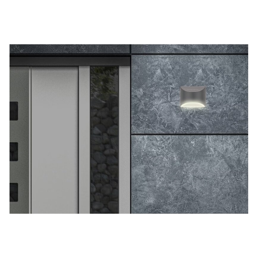 Briloner 3133015 - LED Lámpara solar de pared LED/2W/3,7V IP44 3000K 300 mAh