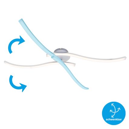 Briloner 3165-029 - Lámpara de techo LED GO 2xLED/9W/230V