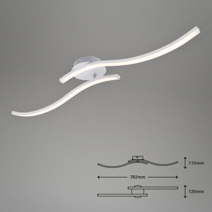 Briloner 3165-029 - Lámpara de techo LED GO 2xLED/9W/230V