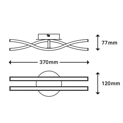 Briloner 3194-029 - Lámpara colgante LED GO 2xLED/6W/230V
