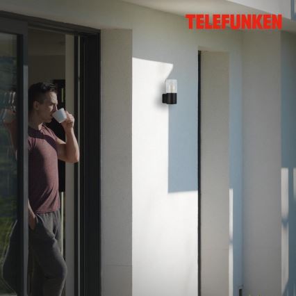 Briloner 320505TF - Aplique de exterior 1xE27/12W/230V IP44 negro