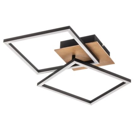 Briloner 3210-014 - Plafón LED regulable FRAME 2xLED/11W/230V marrón