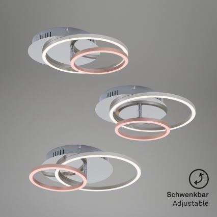 Briloner 3222-018 - Plafón LED regulable FRAMES LED/30W/230V