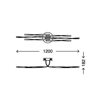 Briloner 3340-062 - Plafón LED regulable TWIN 6xLED/7,5W/230V