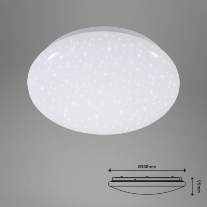 Briloner 3380-116 - Plafón LED regulable STARRY SKY LED/18W/230V 2700/4000K
