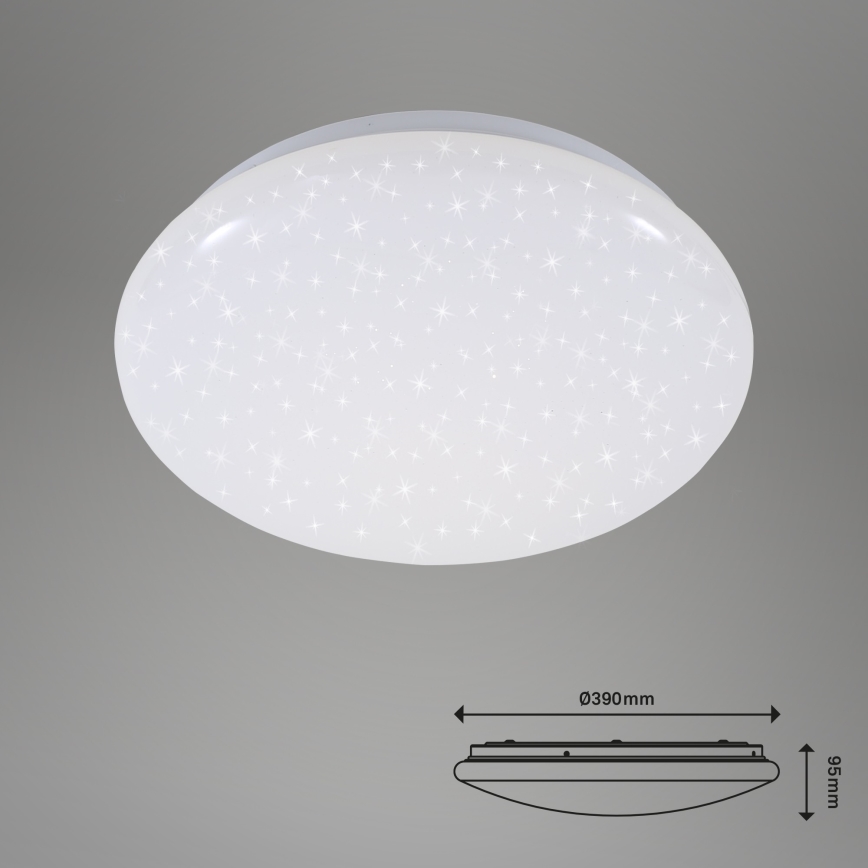 Briloner 3380-116 - Plafón LED regulable STARRY SKY LED/18W/230V 2700/4000K