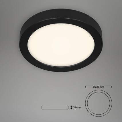 Briloner 3465-415 - Plafón LED FIRE LED/16,5W/230V diá. 22,5 cm