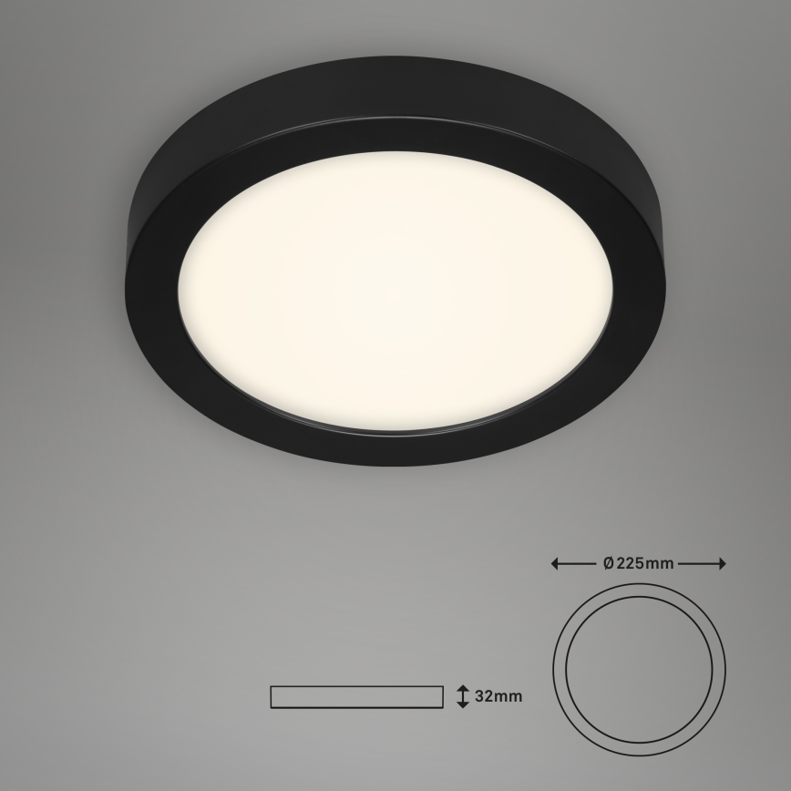 Briloner 3465-415 - Plafón LED FIRE LED/16,5W/230V diá. 22,5 cm