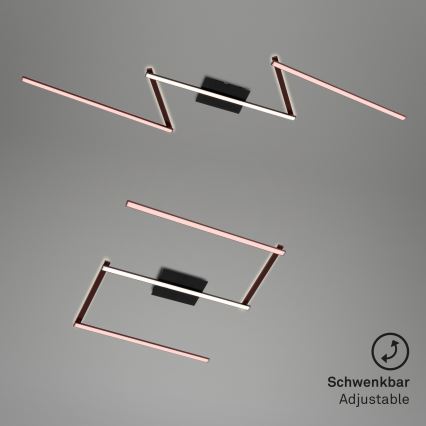 Briloner 3501-015 - Lámpara de techo LED STAFF 5xLED/4,8W/230V negro