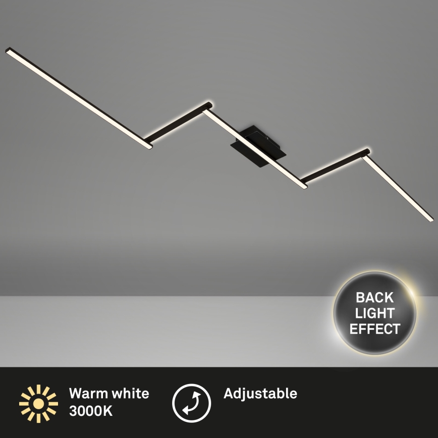 Briloner 3501-015 - Lámpara de techo LED STAFF 5xLED/4,8W/230V negro