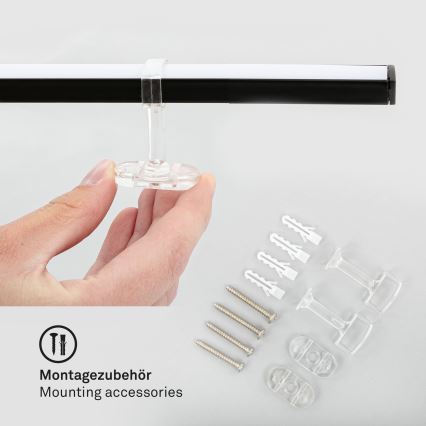 Briloner 3501-015 - Lámpara de techo LED STAFF 5xLED/4,8W/230V negro