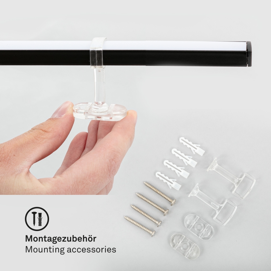 Briloner 3501-015 - Lámpara de techo LED STAFF 5xLED/4,8W/230V negro