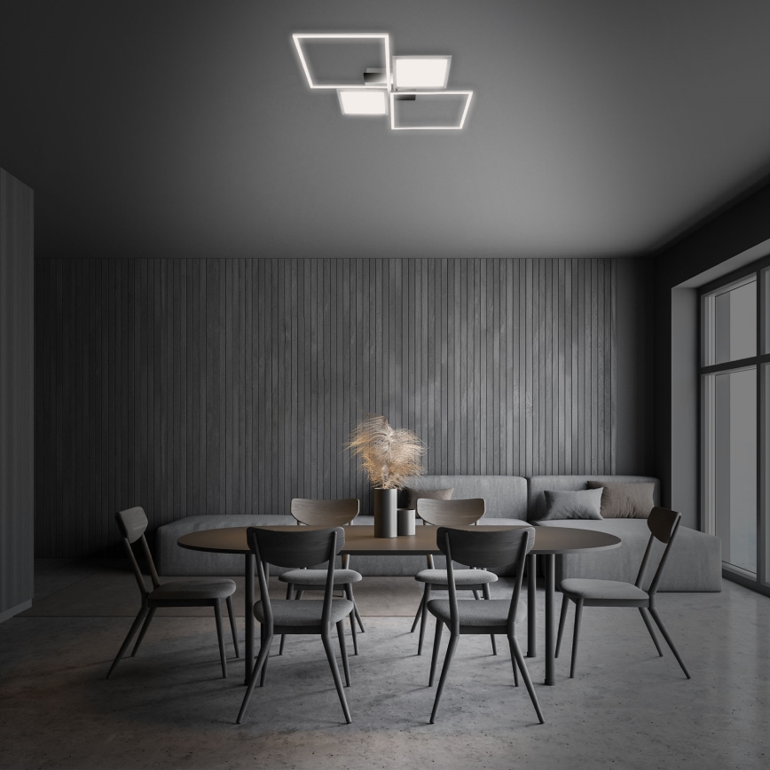 Briloner 3530-018 - Lámpara de techo LED regulable FRAME LED/40W/230V 3000-6500K + control remoto