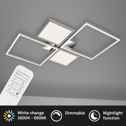 Briloner 3530-018 - Lámpara de techo LED regulable FRAME LED/40W/230V 3000-6500K + control remoto