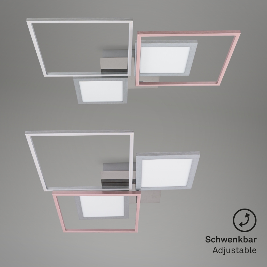 Briloner 3530-018 - Lámpara de techo LED regulable FRAME LED/40W/230V 3000-6500K + control remoto