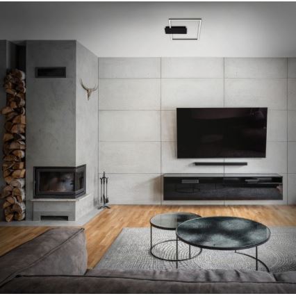 Briloner 3544-015 - Plafón LED regulable NICO LED/12W/230V negro