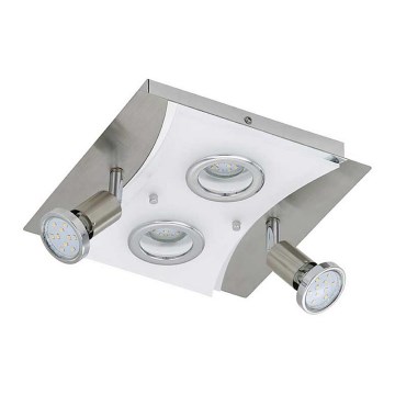 Briloner 3582-042 - Lámpara de techo LED RIPOSO 2xLED/5W/230V + 2xGU10/3W