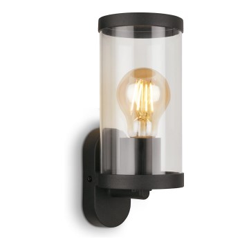 Briloner 3600-015 - Aplique de exterior KAIRO 1xE27/12W/230V IP44 negro