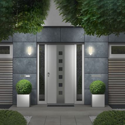 Briloner 3600-016 - Aplique de exterior KAIRO 1xE27/12W/230V IP44 blanco