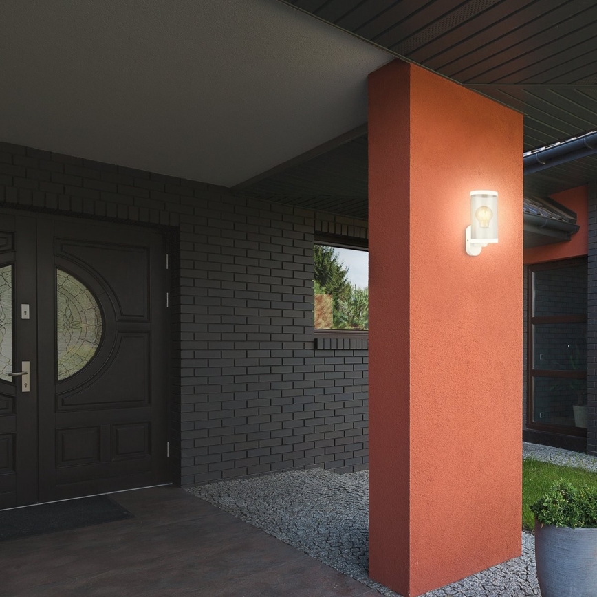 Briloner 3600-016 - Aplique de exterior KAIRO 1xE27/12W/230V IP44 blanco