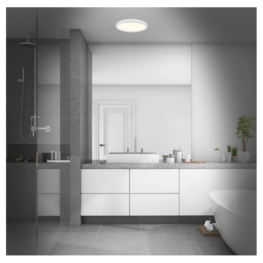 Briloner 3642-416 - Plafón LED de baño SLIM LED/19W/230V IP44 blanco