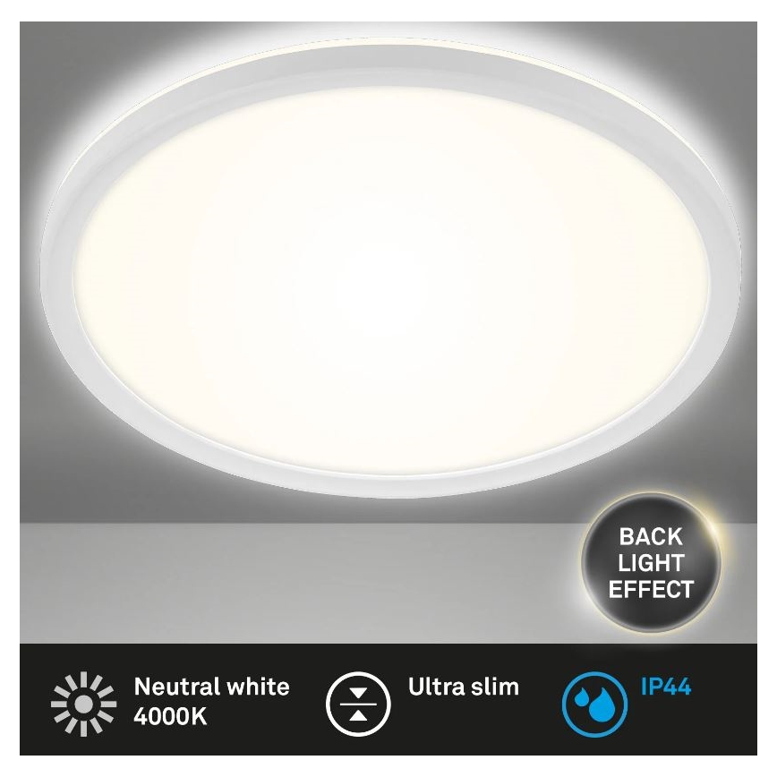 Briloner 3642-416 - Plafón LED de baño SLIM LED/19W/230V IP44 blanco