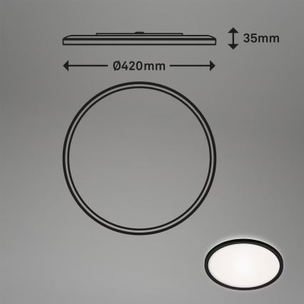 Briloner 3643-415 - Plafón LED de baño LED/22W/230V IP44 4000K