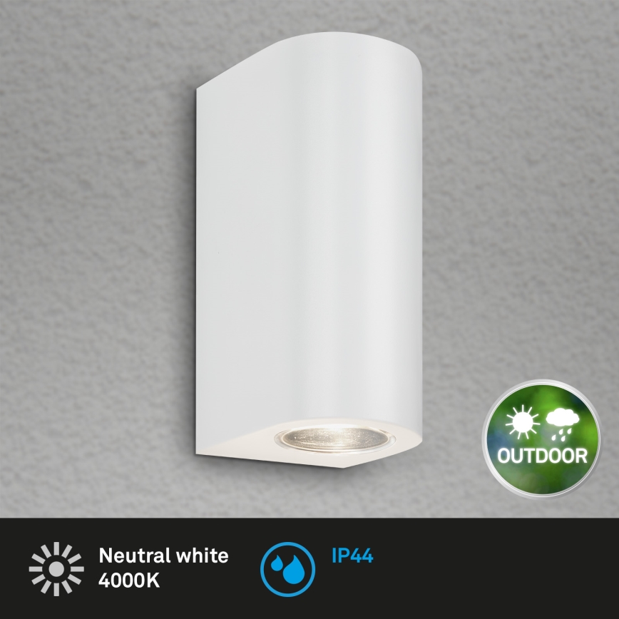 Briloner 3648-026 - Aplique LED para exterior UP&DOWN 2xGU10/4,7W/230V IP44