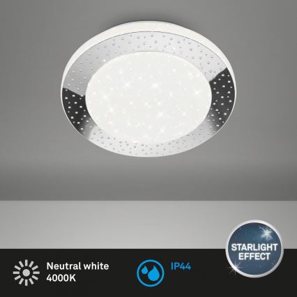 Briloner 3693-018 - Plafón LED de baño LED/15W/230V IP44 4000K diá. 28 cm