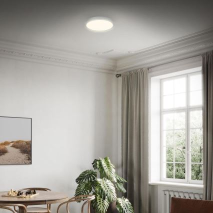 Briloner 3700-014 - Plafón LED RUNA LED/16W/230V 3000K diá. 28 cm plata