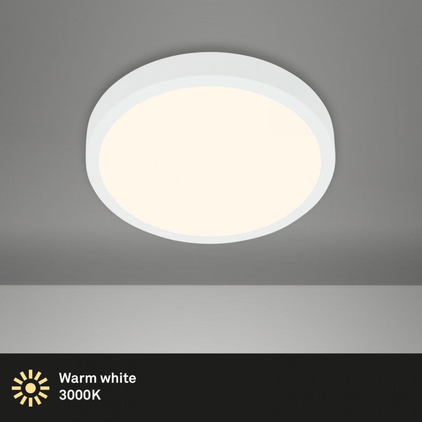 Briloner 3700-016 - Plafón LED RUNA LED/16W/230V 3000K diá. 28 cm blanco
