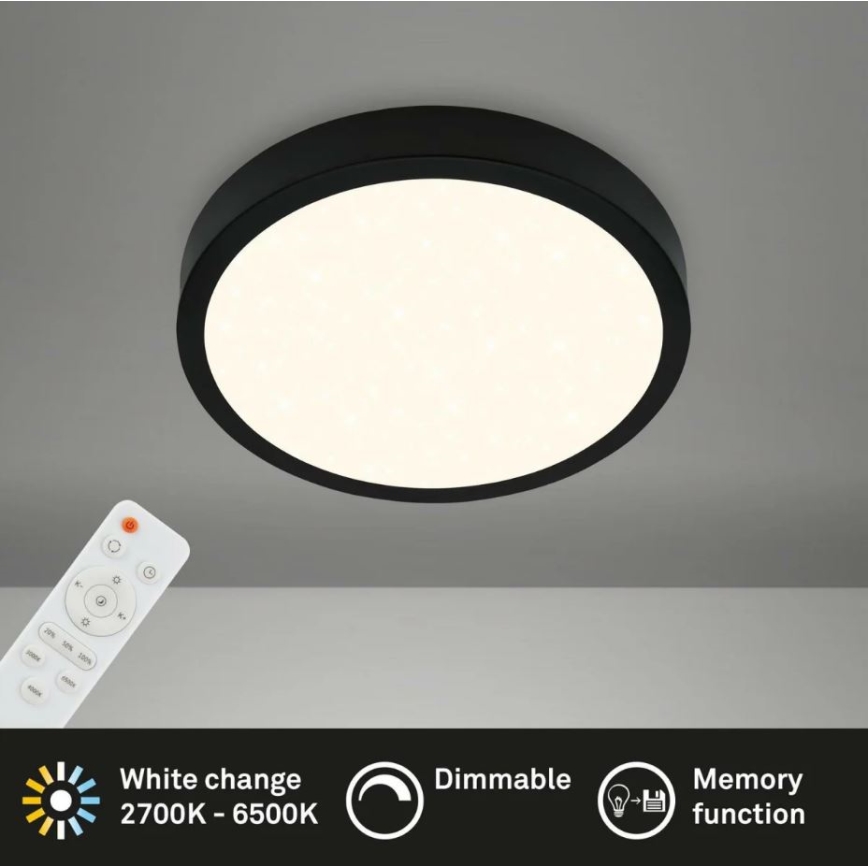Briloner 3701-015 - Plafón LED regulable RUNA LED/18W/230V 2700-6500K + control remoto