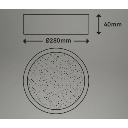 Briloner 3701-015 - Plafón LED regulable RUNA LED/18W/230V 2700-6500K + control remoto