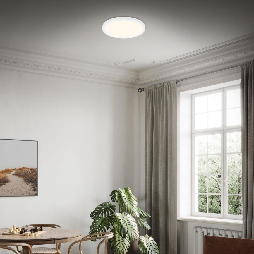 Briloner 3703-016 - Plafón LED RUNA LED/24W/230V 3000K diá. 38 cm blanco