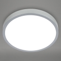 Briloner 3709-014 - Plafón LED RGBW regulable LED/22W/230V 4000K diá. 38 cm plata + control remoto