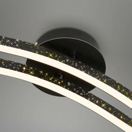 Briloner 3718-025 - Lámpara de techo LED REY 2xLED/6W/230V negro