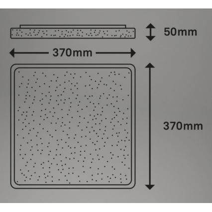 Briloner 3749-414 - Plafón LED LINO LED/24W/230V cromo mate