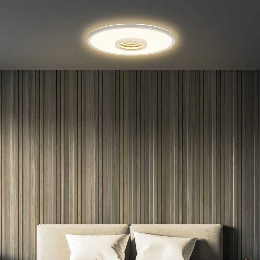 Briloner 3847014 - Luminaria de techo LED TORO LED/18W/230V Ø 42 cm cromo mate