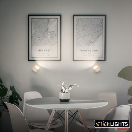 Briloner 3896011 - Aplique de pared recargable LED regulable TARI LED/1,6W/5V 1500 mAh beige