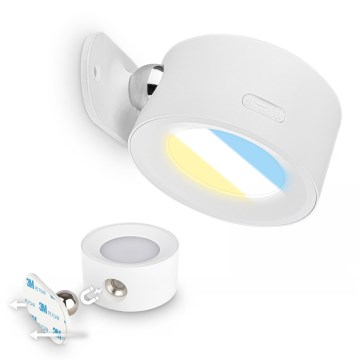 Briloner 3896016 - Aplique de pared LED recargable y regulable TARI LED/1,6 W/5 V 1500 mAh blanco