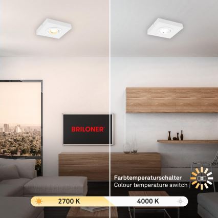 Briloner 3996016 - Foco LED CTS LED/4W/230V 2700/4000K blanco