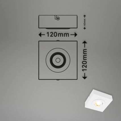 Briloner 3996016 - Foco LED CTS LED/4W/230V 2700/4000K blanco