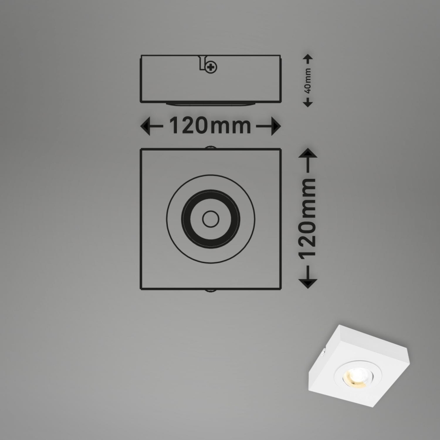Briloner 3996016 - Foco LED CTS LED/4W/230V 2700/4000K blanco